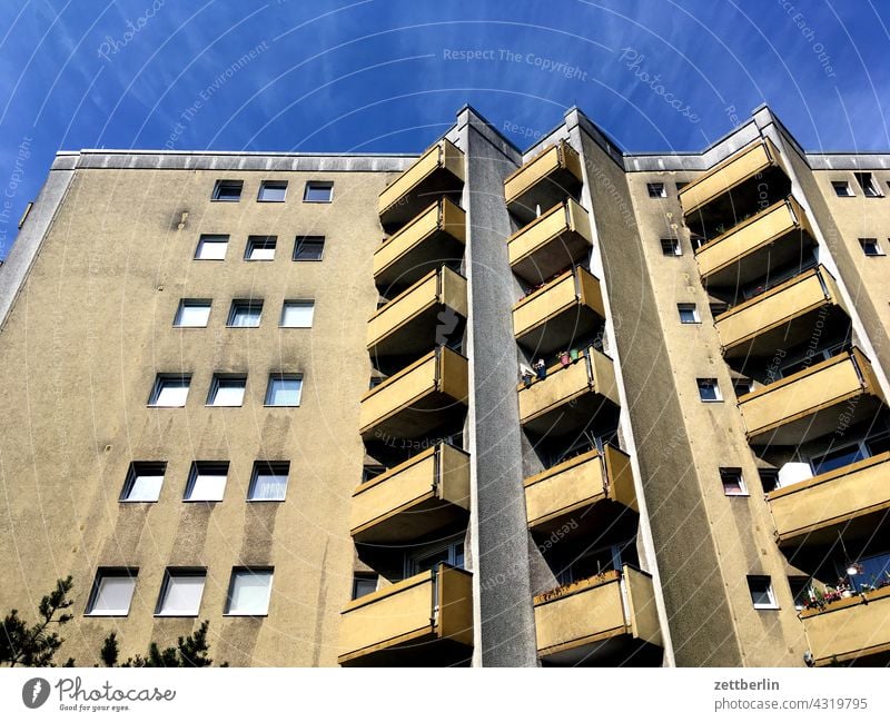 Apartment block in Berlin-Siemensstadt House (Residential Structure) Apartment Building Apartment house Block block of flats Residential area Facade Window