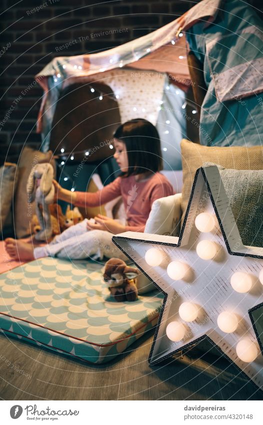 Star lamp craft made with cardboard and pin pong balls diy star lamp ping pong balls garland of lights homemade creative girl play teepee adorable pajamas