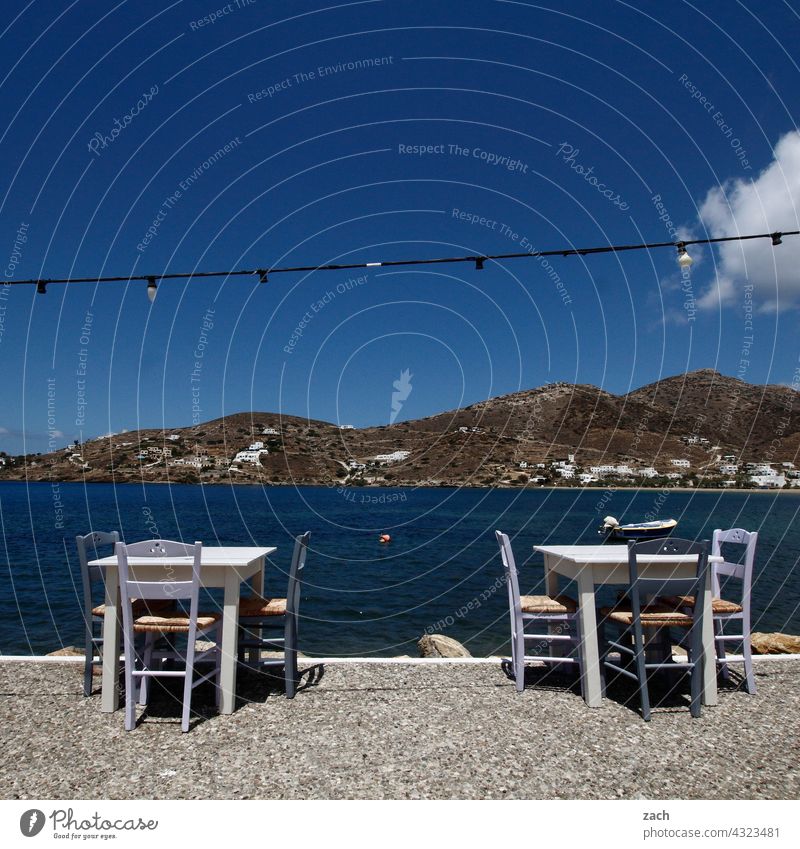 resting point Greece Cyclades the Aegean Mediterranean sea Island Beautiful weather Sky Hill Blue Ios Village House (Residential Structure) houses