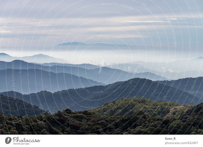 Gunung Brinchang Landscape Air Sky Clouds Mountain Malaya Asia Fresh Infinity Adventure Loneliness Horizon Climate Far-off places Colour photo Exterior shot