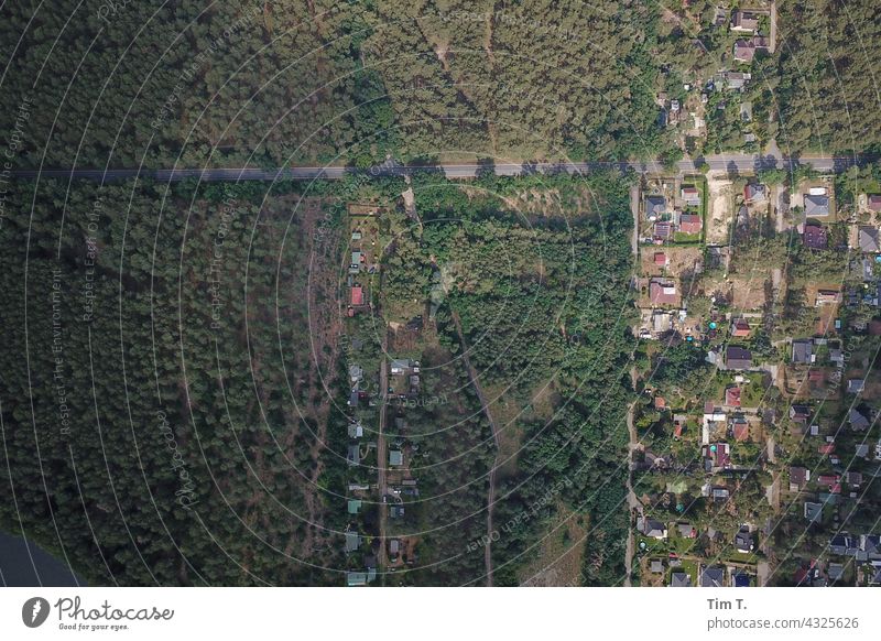 a Brandenburg town from above UAV view Exterior shot Deserted Landscape Nature Environment Colour photo Forest Day Tree Green