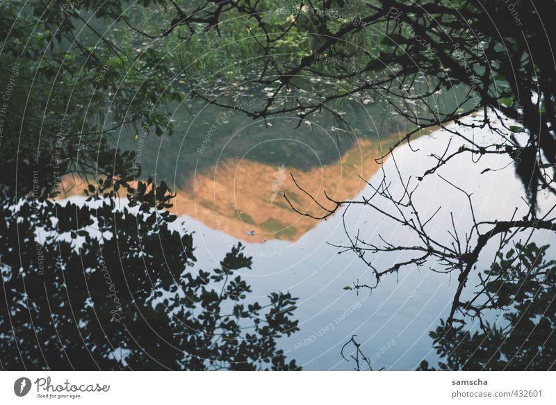 Mirror Mirror... Vacation & Travel Mountain Hiking Environment Nature Landscape Water Rock Alps Peak Pond Lake Reflection Mountain lake In transit