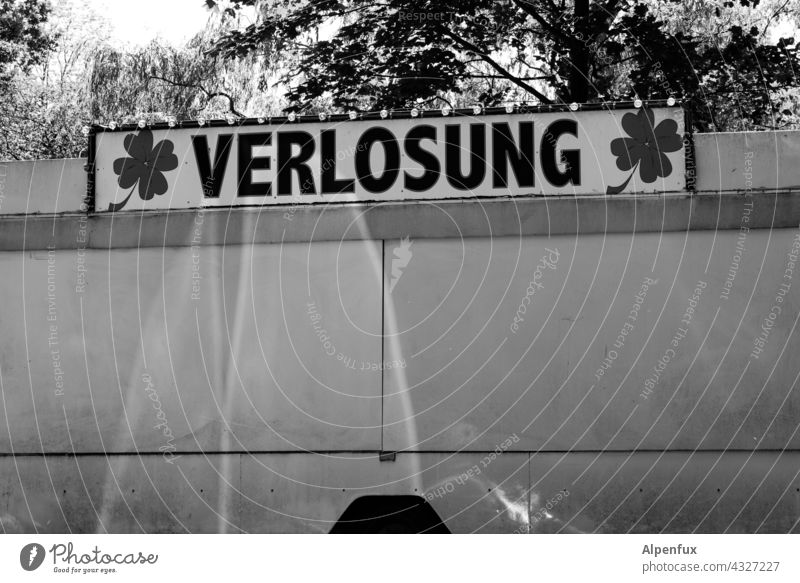 Raffle | Park Tour HH21 lottery Stalls and stands Exterior shot Deserted Characters Happy loose Lucky draw Closed Fairs & Carnivals Day Signs and labeling