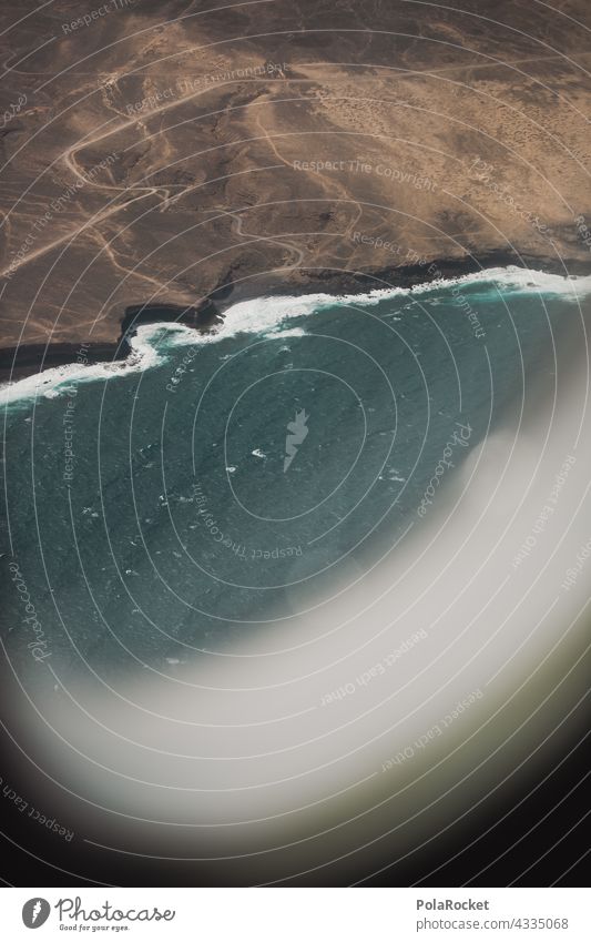 #A# Out the window Airplane View from the airplane Airplane landing Airplane window outlook travel Wanderlust Fuerteventura Canaries Canary Islands