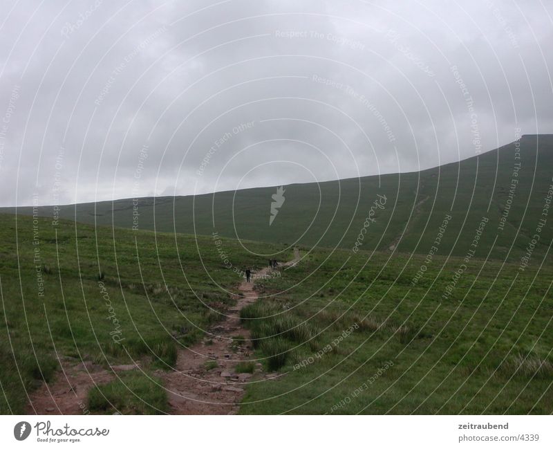 The Way to the Top Park Highlands Wales Green National mountain