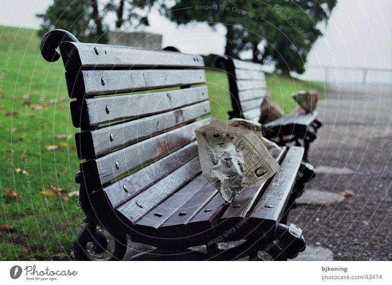 belgrade bench Newspaper Things reserved Belgrade serbia perspective