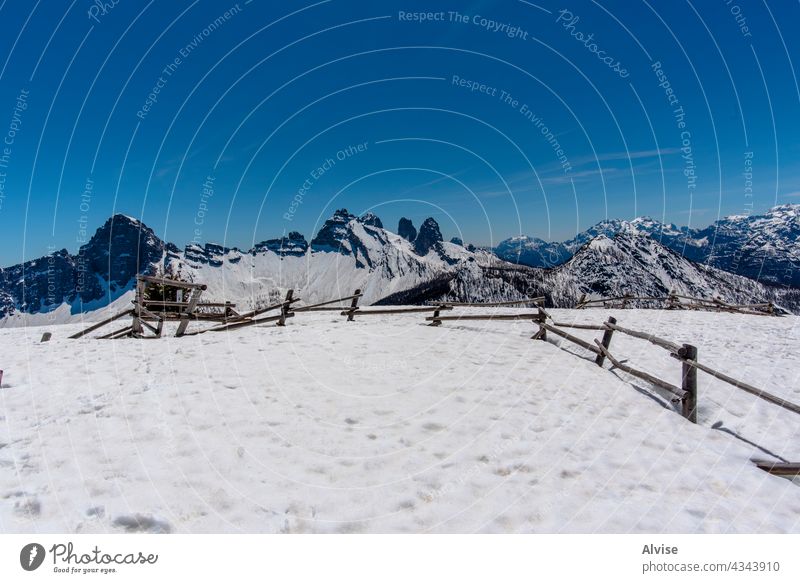 2021 05 09 Val Di Zoldo fence and snow 2 nature landscape travel mountain alpine scenery italy tourism beautiful peak alps scenic view dolomite outdoor belluno