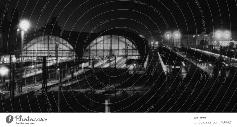 HBF in Prague Central station Railroad Long exposure Night Architecture Train station