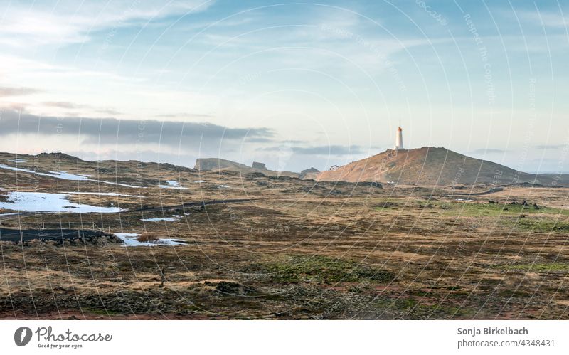 Reykjanes lighthouse, Iceland Lighthouse Reykjanesbær icelandic Winter Landscape voyage Nature coast Exterior shot Vacation & Travel destination