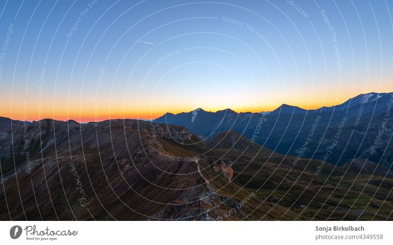 Early morning in Hohe Tauern National Park, Austria high tauern Mountain Alps Hohen Tauern NP Colour photo Exterior shot Nature Peak Hiking Freedom Landscape