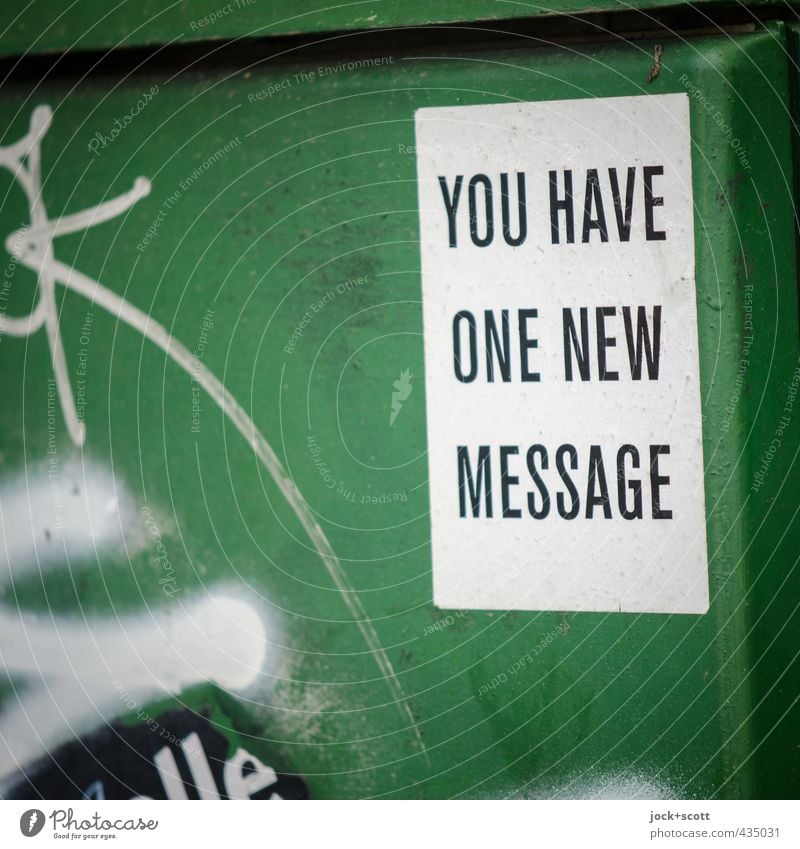 ((( Tri-Tone ))) Telecommunications Internet Street art Plastic Graffiti Text Reading Modern Positive green Interest Communicate Creativity Network Target New