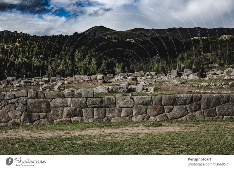 Walls of Sacsayhuaman archeological site at sunset, Cusco, Peru cusco monument old peruvian ruin sacred sacsahuaman sacsahuayman saksawaman saksaywaman