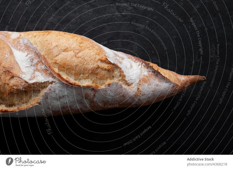 Rustic bread loaf on table rustic baguette baked food crispy flour bakery fresh cuisine tasty crust culinary meal gastronomy crunch whole tradition product