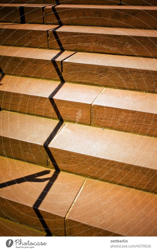 Stairs with shadow of the railing Architecture Trip castle Germany Eisenach Relaxation holidays History of the Gothic period Historic Landscape luther