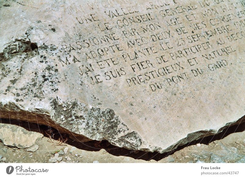 Stone tablet Rome Stone slab France Historic Römerberg Porte des Gaules