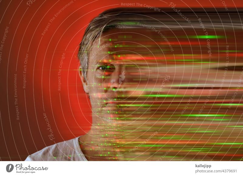 biometrics biometric data biometric recognition biometric passport Data Data protection digitization Digital Face Man Human being Looking into the camera Safety