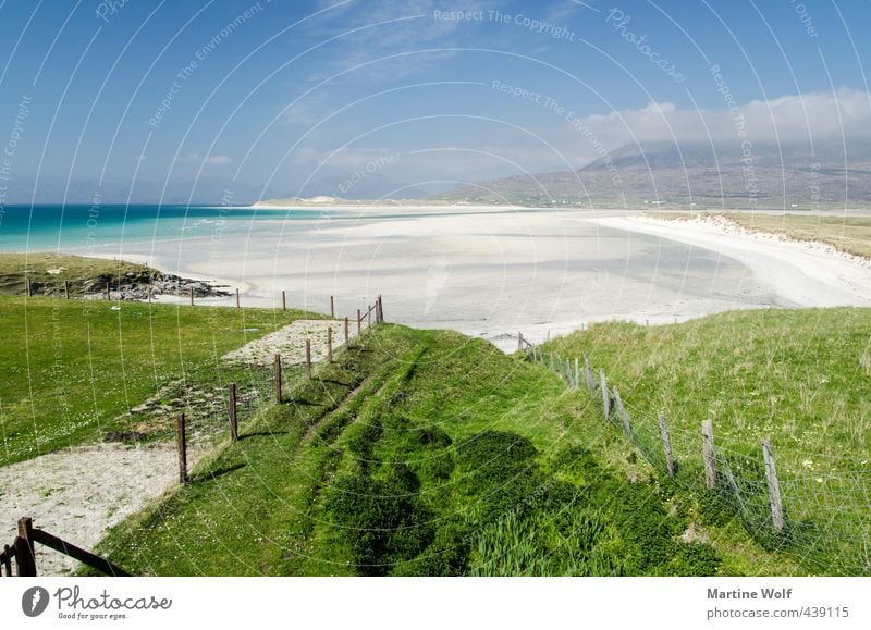 caribbean Scotland Vacation & Travel Far-off places Freedom Summer Beach Nature Landscape Grass Coast Ocean Atlantic Ocean Island South Harris Great Britain