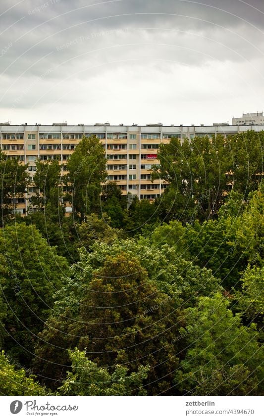 New building block in Lichtenberg Architecture Berlin Block city Germany Twilight Capital city House (Residential Structure) Sky High-rise downtown Middle