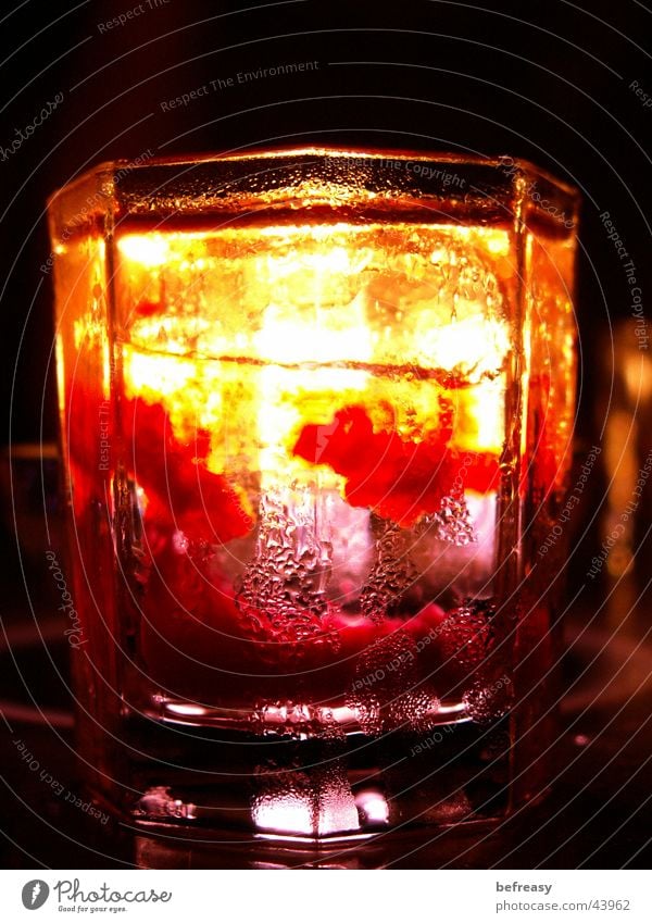 bloody vodka Short Strawberry cordial Macro (Extreme close-up) Close-up pinches Glass Alcoholic drinks coctail Xuxu Clarity Ice Candle