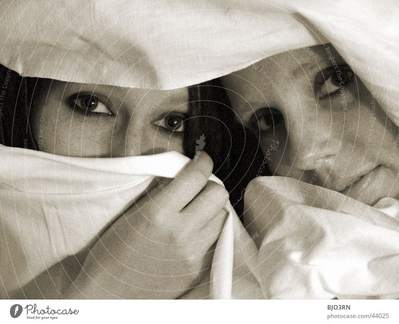 eyes - eyes Woman Playing Timidity Beautiful Hand Eyes Rag hide-and-seek Face