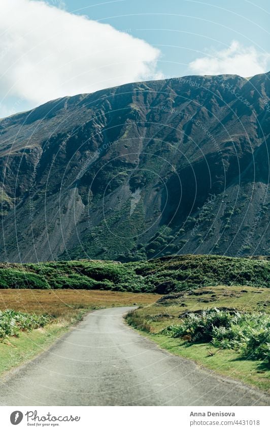 Village road in Lake District National Park wastwater wast water lake district wastdale cumbria staycation landscape england uk mountain scenic idyllic tourism