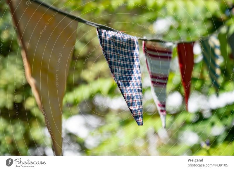 bunting on a birthday Wedding Firm cheerful eco celebration Childrens birthsday variegated Paper chain Baptism Joy