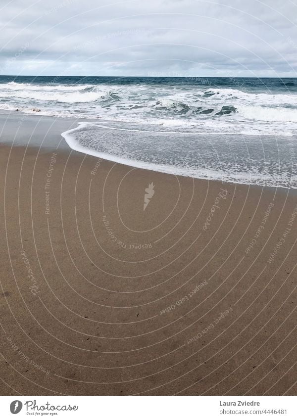 Ocean waves and the beach Waves waves crashing Indian Ocean Western Australia Beach Lifestyle beautiful day water coast Sand Sandy beach Water Coast