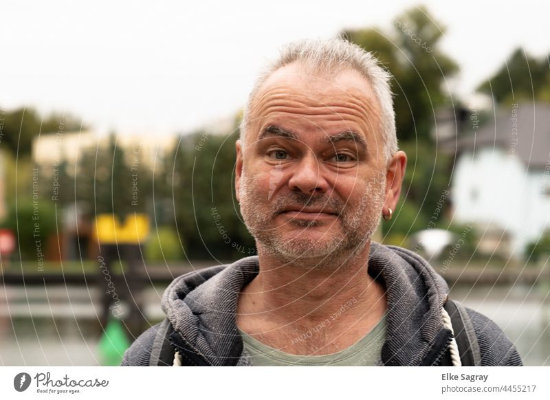 Skeptic- young man by the water portrait Human being Face Light Looking Facial expression Man Looking into the camera Masculine Head Adults