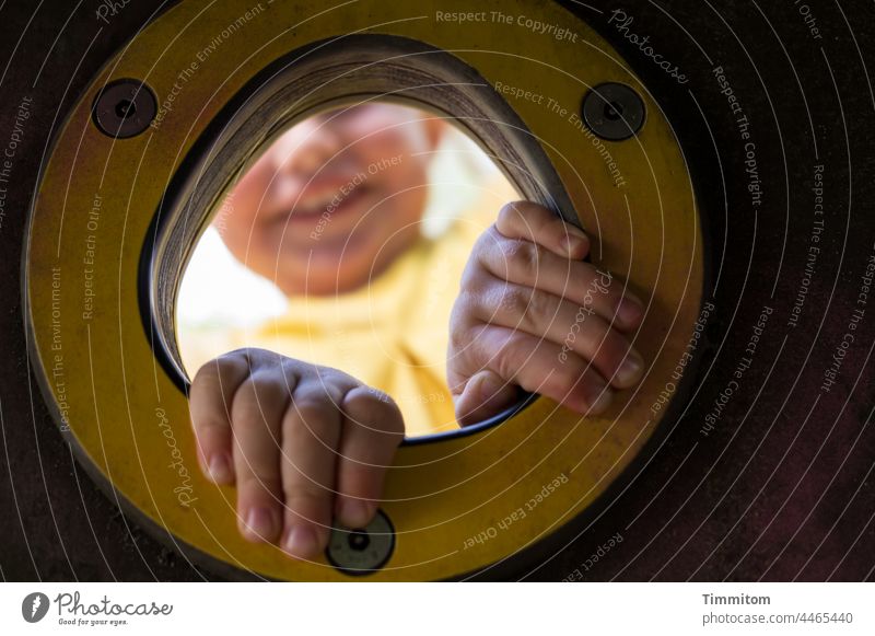 Seen through grandpa's eyes: Discover the world! Infancy Toddler Girl fun Joy Happy Playground hands Opening Head feel explore Happiness Exterior shot