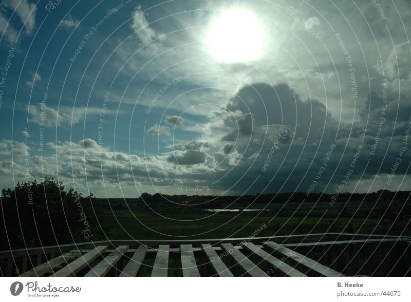 lookout tower Clouds Tower Vantage point Sky Sun Looking