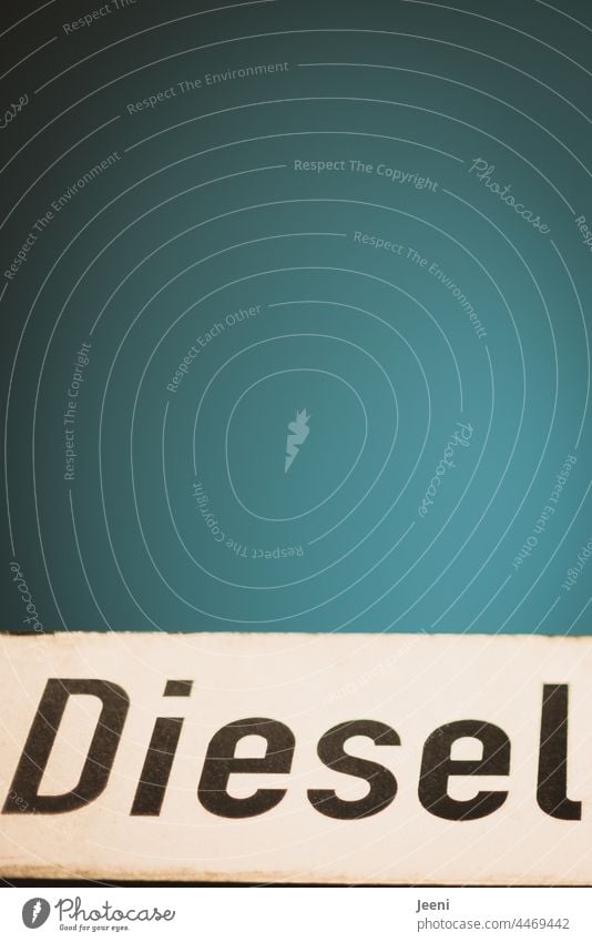 Diesel as a discontinued model - under a beautiful blue sky Price development Petrol station Refuel Industry Energy industry Transport Raw materials and fuels