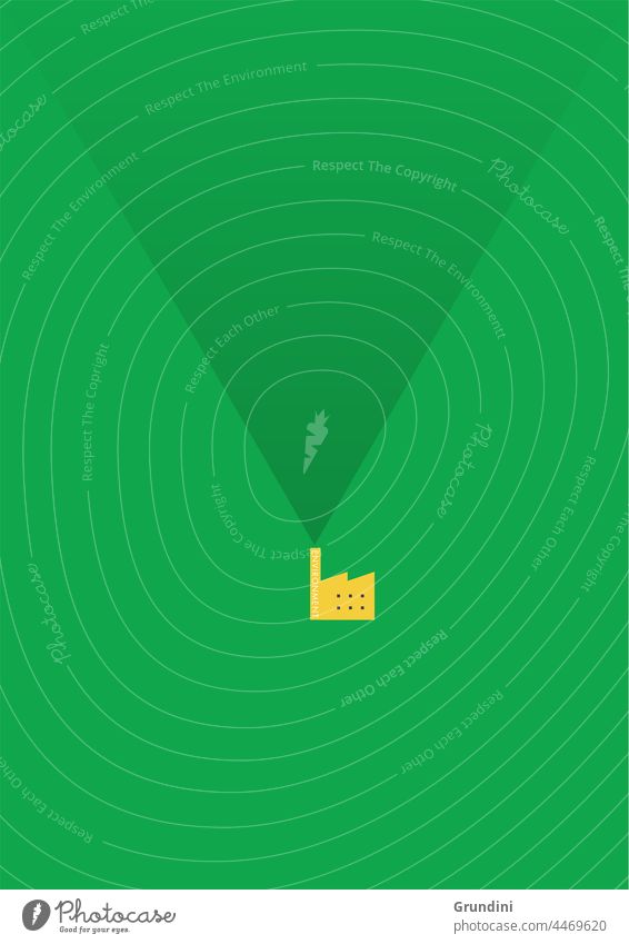 Eco Polution Ecology Illustration Graphic Simple Ecological Climatechange Renewableenergy Renewables Factory Smoke