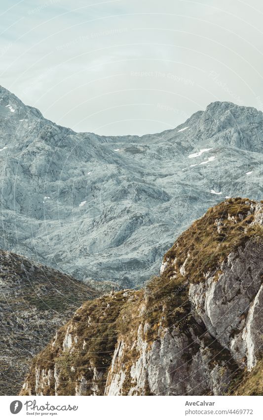 Idyllic mountain scenery in spain with blooming meadows in springtime, freedom , liberty and peace concepts wallpaper panorama high national clouds rock scenic