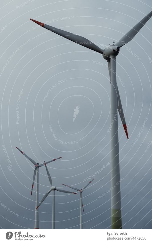 windmills wind power wind turbine Wind energy plant Pinwheel Eco-friendly Renewable energy Environmental protection Energy industry Electricity Ecological Sky