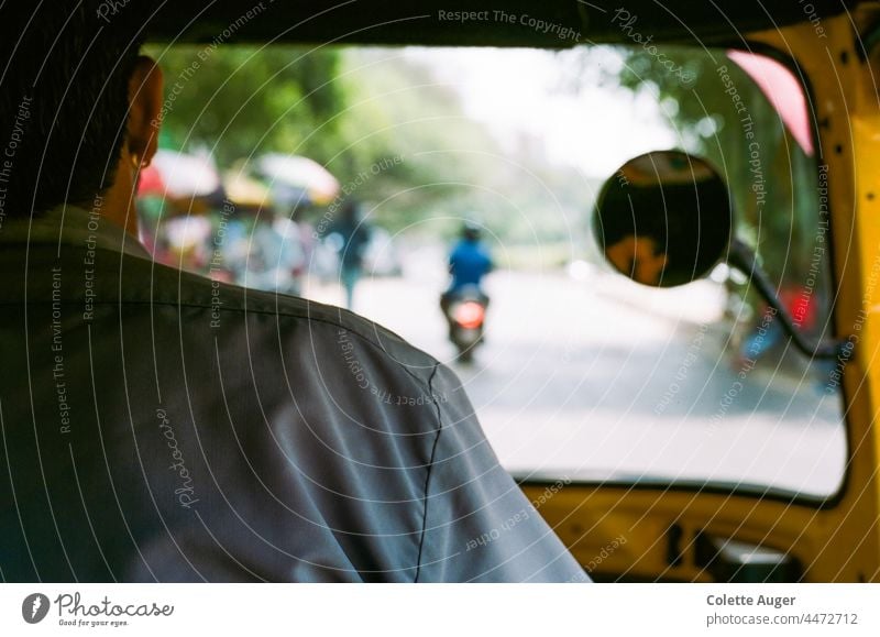 Taxi driver on the streets of India Transportation Travel Street Traffic urban