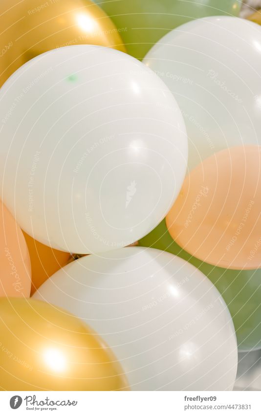 Background with balloons and copy space texture background birthday scenario pastel nobody empty adorable childish for kids white design wall classic