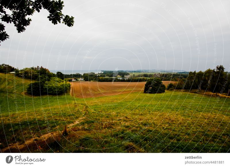 View from Göhren (church) to Middelhagen Baabe Baltic region Bodden holidays Big Zicker goehren autumn holidays autumn vacation Little Zicker coast coasts