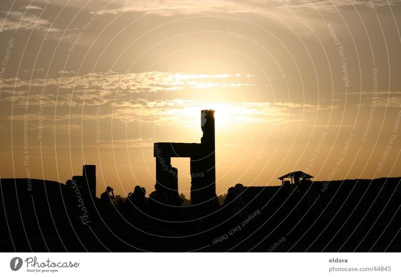 Evening sun in Egypt Light and shadow Romance Manmade structures Work of art Vacation & Travel Europe Sun sight worth seeing