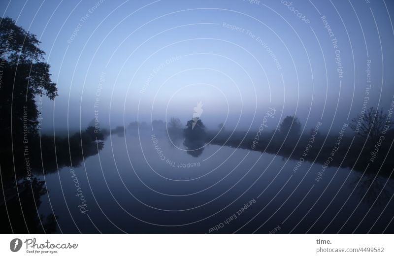 UT Teufelsmoor | slowdown River Dawn Blue Tree Fog shrub Horizon Hamme Nature Landscape Bog Sky Grief Moody Mystic hazy Nature reserve romantic wide travel