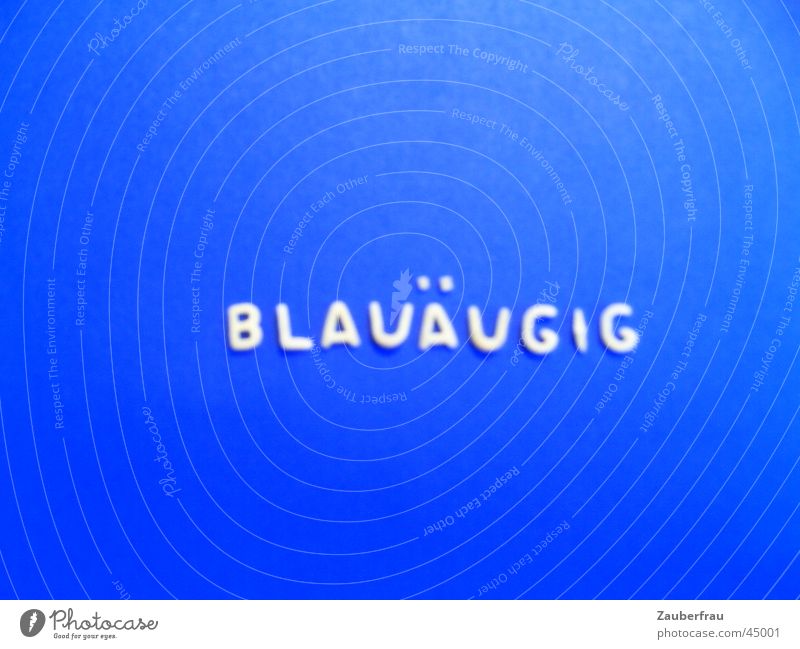 You were naive again? Colored paper Home-made Obscure Blue laid Eyes Joy