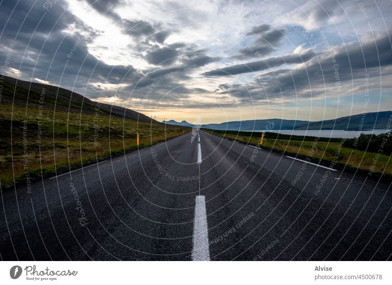 2021 08 09 Western Iceland Porisstadavatn lake 2 iceland direction travel road landscape nature icelandic tourism europe way view highway destination background