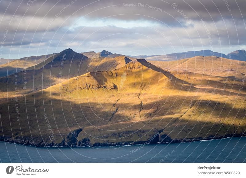 Autumn atmosphere in the sunshine on the Faroe Islands II traditionally Outdoors spectacular rocky naturally harmony Weather Rock Hill Environment Rural