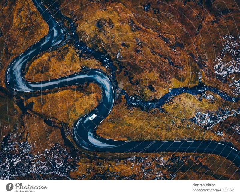 Lonely road on the Faroe Islands I traditionally Outdoors spectacular rocky naturally harmony Weather Rock Hill Environment Rural highlands Picturesque