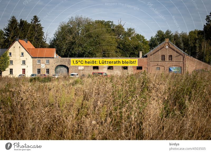 Lützerath at the opencast lignite mine Garzweiler2, farm of farmer Heukamp who will be expropriated on 01.11.2021 and whose landmarked farm will be demolished by RWE.big demonstration there on 31.10.2021 !