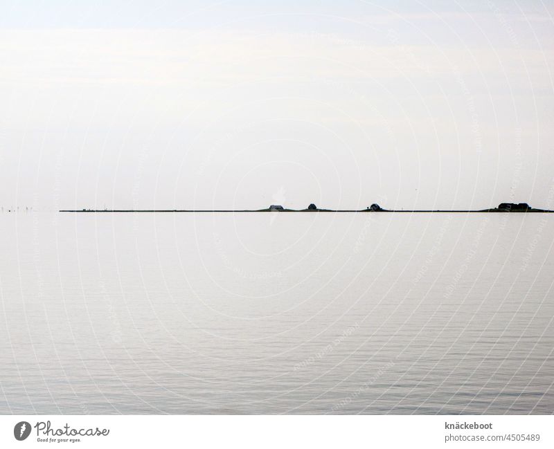 north beach marsh tranquillity Loneliness Relaxation Calm silent Water North Sea reverberant North Beach Marsh High tide Copy Space top Copy Space bottom Sky