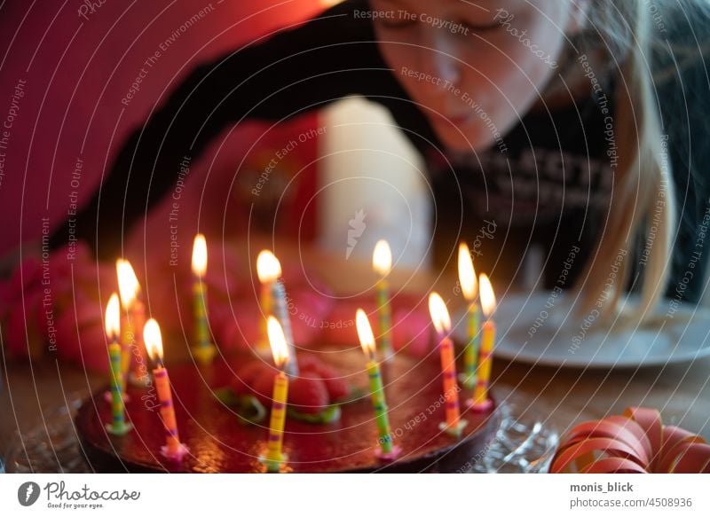 Party birthday cake blow out candles Birthday Feasts & Celebrations shoulder stand Joy Happy Birthday Cake Interior shot Birthday cake Baked goods Dough