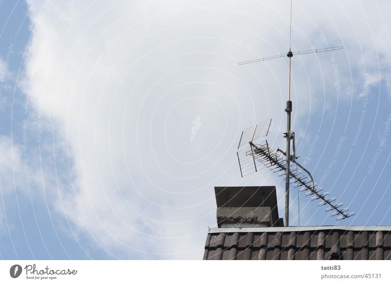 out of my window, Roof Antenna Clouds House (Residential Structure) Living or residing Sky Free