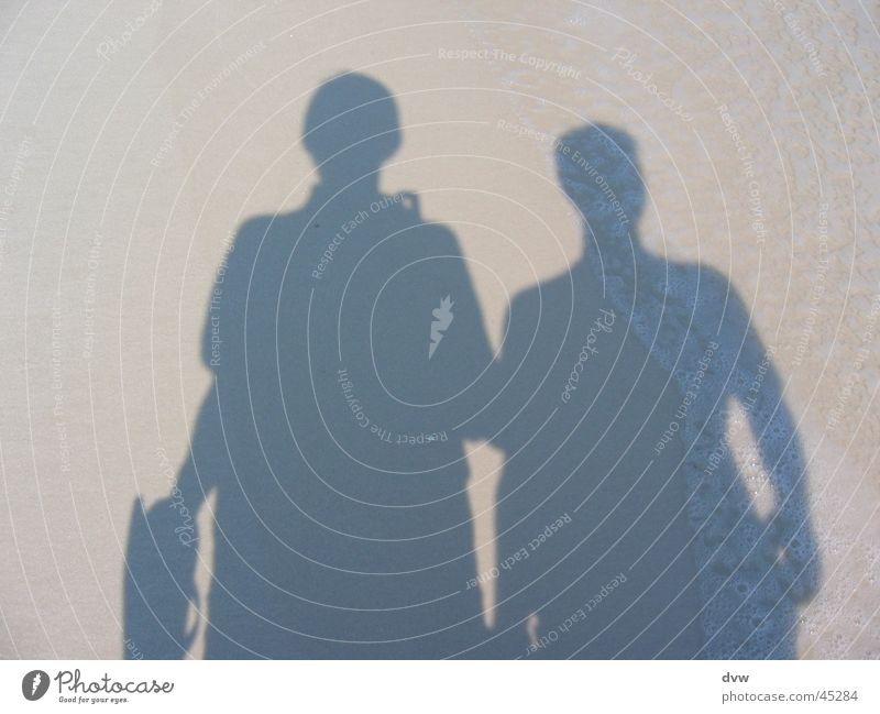 shadow men Shadow play Pensacola Beach Self portrait Physics Ocean Waves Man white sand Sun Warmth