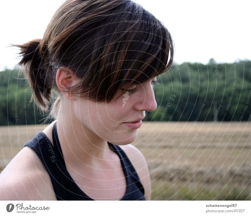 Sunday walk1 Field Background picture Transport Sky Face To go for a walk Hair and hairstyles Mouth Nose trees Human being