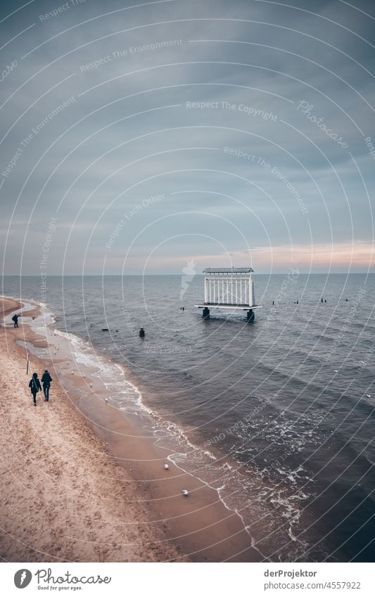 Hiking on the beach of Usedom Blue Mecklenburg-Western Pomerania Germany Island Baltic island Baltic Sea Destination Trip Discover chill relax Architecture